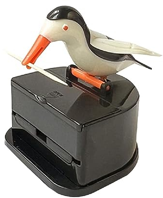Zahnstocher-Spender mit niedlichem kleinen Vogel-Zahnstocherhalter, automatischer Zahnstocher-Organizer, Box, Häuser, Dekorationen, Presse-Typ, Zahnstocher-Box, Heimdekoration, Hotel-Tischdekorationen