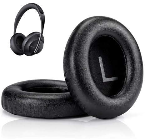 HoneTeek Replacement NC700 EarPads for Bose 700 (NC700) Wireless High-Density Noise Cancelling Headphones, Ear Cushions Protein Leather, Black