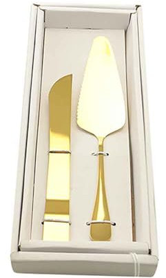 Set Coltello e Paletta Dolci Oro