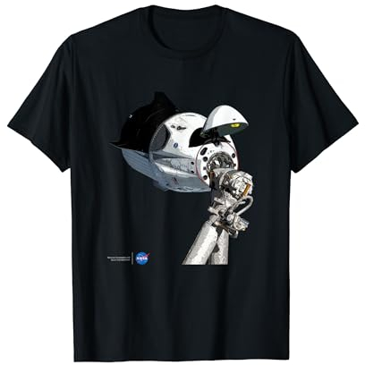 NASA SpaceX Dragon-Kapsel auf der ISS T-Shirt