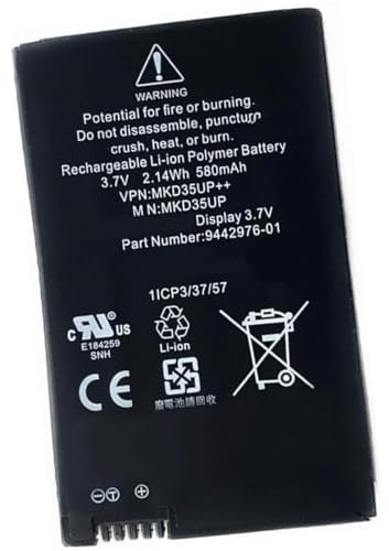 Ukkipower 3.7V 580mAh MKD35UP 9442976-01 Replacement Key Battery For B-M-W 5/6 GT 7 Series X3 X5 X6 / 5310le 730 740 745 760li / X3GT57 Series i8 LCD Remote Key 1ICP3/37/57