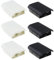 Be In Your Mind 6pcs Coque de Couverture de Batterie Compatible avec Xbox 360 Manette sans Fil 5.6x3.5cm Boîtier de Couverture de Batterie de Remplacement, Noir et Blanc