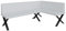 FURNISTAR Eckbank Akiko Metal X - Eckbankgruppe für Ihrem Esszimmer, Küche modern, Sitzecke, Essecke. Perfekt für Küche, Büro und Rezeption. Solide und Starke Verarbeitung. (196x128-Rechts-Soft17)