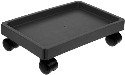 SUPVOX Roulette de défilement pour pot de fleurs - Plateau en plastique - Pour pot de fleurs - Support de base - Poulie de support - Peut être déplacé rectangulaire