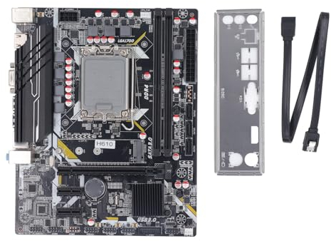 H610U-Motherboard, ATX, DDR4 DIMM 64 GB, PCIe Gen 3.0 X16, M.2 SSD 32 GB/s, Festkondensator, Stabile Stromversorgung für LGA 1700, mit VGA