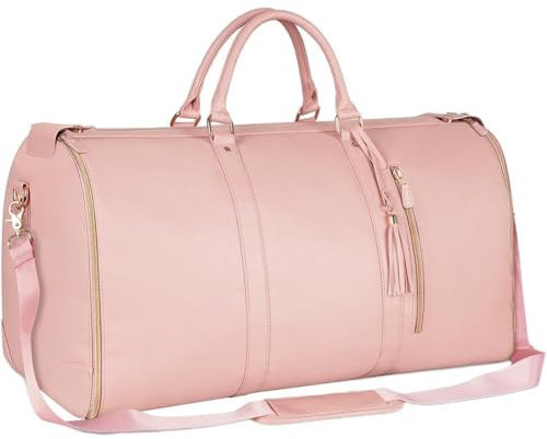 Vepoty Kleidersack Aus Leder, Umwandelbar, Handtasche, Seesack, Tragetasche, Reise-kleidungsorganisator Für Männer Und Frauen, Business