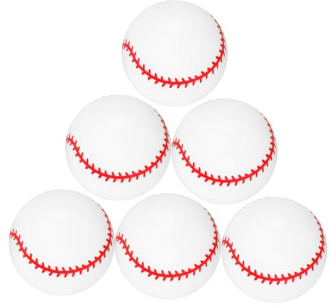 ifundom 6St aufblasbarer Baseball Beach-Pool-Ball-Spielzeug Baseball in die Luft jagen Baseball-Ballon Kinder Spielzeug Baseball PVC-Baseball aufblasbarer Ball Plastikbälle für Kinder Weiß