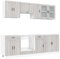 vidaXL 8-TLG. Küchenschrank-Set Kalmar Grau Sonoma Holzwerkstoff, Küchenzeile Einbauküche, Schrank-Set, Unterschrank, Küchenschrank, Hängeschrank