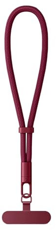 MORSUNBELA Handykette Handschlaufe Handy, Handykette kurz, Verstellbare Handyband Kurz, Handyketten Handgelenk, Band für Handyhülle, für Handyhülle, Schlüssel - Rot