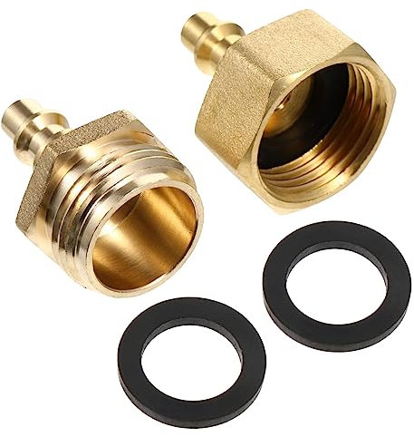 FUNOMOCYA Gewinde Kupfer Kupplung Set Schnell Für Garten Schlauch Kupfer Schlauch Fitting Adapter 1/4 Quick Connect