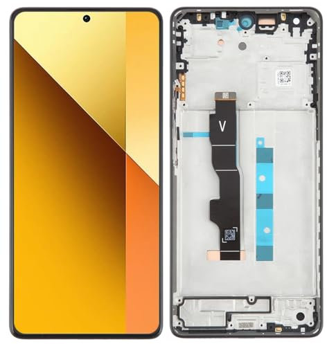 Pantalla táctil para Redmi Note13 5G AMOLED Material Pantalla LCD para Xiaomi Redmi Note 13 5G Digitalizador Pantalla de montaje completo con marco