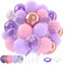 Palloncini Rosa Viola, 52 Pezzi Palloncini Rosa Pastello Viola Metallizzati, Decorazioni Compleanno Bambine Matrimoni Ragazza Donne, Baby Shower Anniversario Principessa Feste Nuziali
