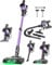 SUXIANGVAC 45KPa/500W Aspiradora sin Cable, Potente hasta 45 Mins con Smart Screen, 1.5L y Manguera Extensible, con Smart Screen y Cepillo Antienredos, Alfombra Pelo Mascota Suelo（Violeta）