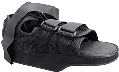 OUNONA Forefoot Pressure Relief Shoes for Fracture Fixation, Black M Fabric