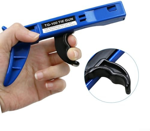 Pince serre-câble en plastique pour serrage et coupe automatiques de divers serre-câbles