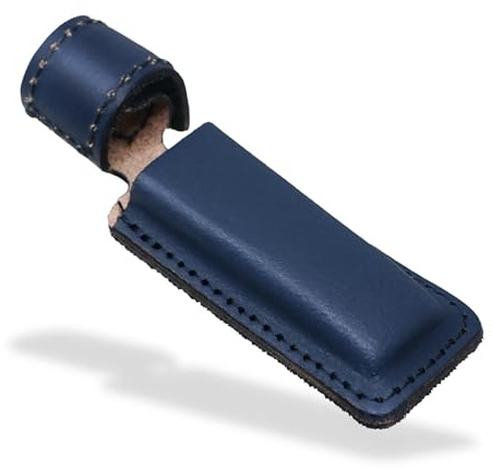 Chisel Edge Guard for Japanese Oire Nomi Chisels - Durable Leather Tip Protector - Hook-and-Loop Blade Cover - Fits 12, 15, 18 mm Blade - Made in Japan