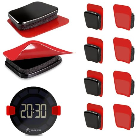 8 Stück Parkscheibe Klebepads für OOONO P-DISC NO4/NO3/NO2/NO1/CO-DRIVER 2 | starke 1.6mm 5962 klebepad | ersatz elektronische parkuhr | sparpack, austauschbar | keine kleberückstände, leicht entfernbar