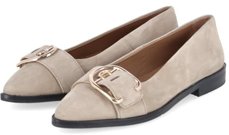 Copenhagen Shoes CS8921-0301 Biscuit Damen Klassische Ballerinas Rauleder in beige - Gr. 39