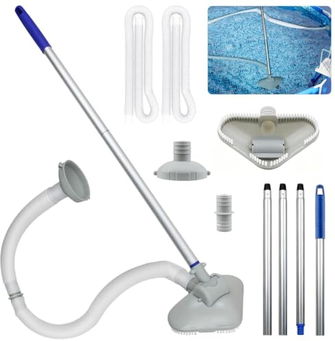 Aspirapolvere per Piscina,Kit Pulizia Piscina,Aspiratore per Piscinas,Handheld Pool Vacuum,Pulitore a Aspirazione per Piscinas,per Spa,Laghetti,Sorgenti Termali