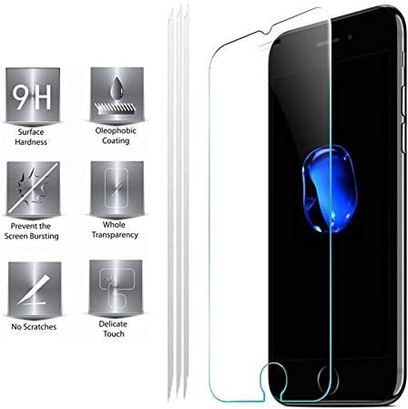 TeKKno® [PACK of 3 Tempered GLASS Screen Protector LCD Guard Cover for Apple iPhone 7 PLUS