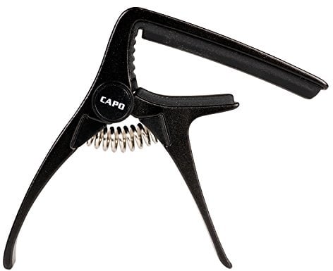 CASCHA HH 2037 – Cejilla para guitarra acústica y eléctrica, adecuado para guitarras con cuerdas de acero
