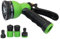 New 5Pcs Garden Spray Gun 8 Function Water Spray Gun Nozzle Set Garden Outdoor Hose Connector Adaptor