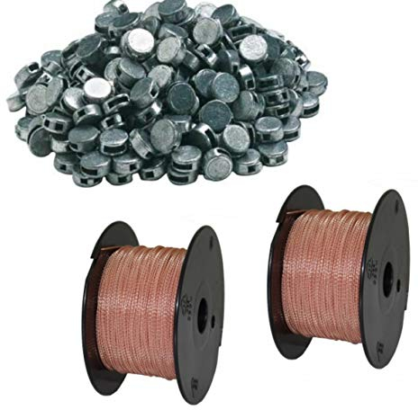 800 Stück Bleiplomben + 200m Kupfer Plombendraht Plombierset Sparset von MBS-FIRE®