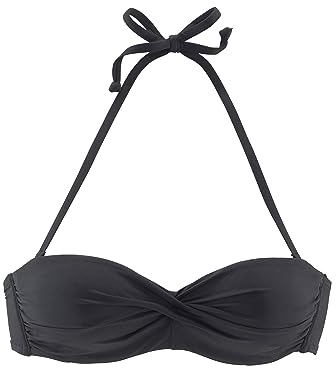 s.Oliver Bügel-Bandeau-Top in schwarz