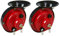 2 Stück Train Horn, Lautsprecher Auto Zug Hupe 12V für Auto, Drucklufthorn Fanfare Fahrradhupe, Elektrisch Super Horn für Motorrad LKW Cars Boot Universal Wasserdicht 300DB (Rot)
