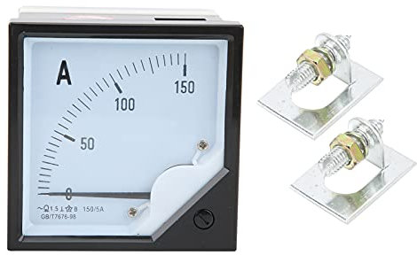 Kadimendium 6L2 Puntatore AC Amperometro Pannello Analogico Misuratore di Corrente Pannello Ago Amperometro Puntatore Tipo Amperometro 150A/5A