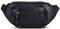 ROYALZ 'Alabama' Gürteltasche Leder Herren Damen Bauchtasche Retro Vintage Look Hüfttasche flach Brusttasche Brustbeutel Echtleder | Verstellbarer Gurt bis 130 cm, Farbe:Schwarz