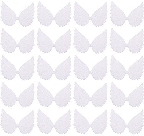 Toddmomy 30st Engelsflügel Selber Machen Engelsflügel Glitzernde Engelsflügel Mini- Flügel Für Ornamente Angel- Flügel. Engelsflügel Basteln Pappbecher Weihnachtsbaum Weiß Stoff Kind