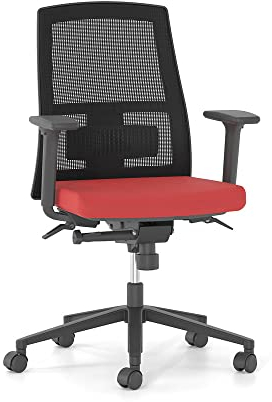 DROMEAS Action| Bürostuhl ergonomisch mit atmungsaktiver 3D-Netz Rückenlehne. Der Schreibtischstuhl verfügt über Höhen- und Neigungsverstellung, mit Einer Tragfähigkeit von 120 kg.