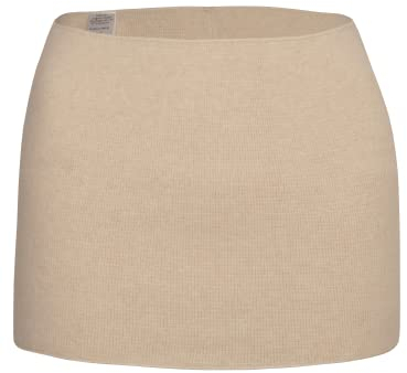 wobera ANGORA Leibwärmer oder Nierenwärmer für Damen und Herren mit 50% Angora, leichte Ausführung (Gr. M, Farbe: beige)