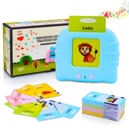 Spanisch Flash-Karten zum Lernen, für Kleinkinder, 1 2 3 4 5 6 Jahre, 112 Blatt, 224 Blatt, Lernspielzeug, Vorschule