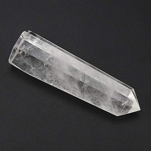 Akozon Cuarzo Blanco, Varitas de Cristal Curativo - Claro de Reiki para Cristales Curativos Cuarzo Natural Tz 4 Centímetros Puntas Pulidas (Los 6-7cm)