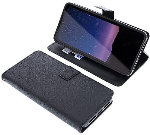 foto-kontor Funda Compatible con Cat S75 Estilo Libro Negra Protectora