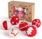 Homewit - Palline di Natale, 6 palline di feltro da 5 cm, per albero di Natale