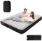 Dametay Luftbett 2 Personen Luftmatratze selbstaufblasend mit eingebauter elektrischer Pumpe Aufblasbare matratze Aufblasbares Luftbett für Camping und Heim 198 x 152 x 25cm Schwarz mit Weiß