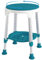KSITEX Shower Chair for Elderly Adults, Shower Stool 360°Rotating, 6-Level Height Adjustable Shower Seat, Disabled Shower & Bath Chair Non-Slip Feed Perching Stool with Padded, Shower Bench Tool-Free