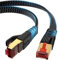 lalasis LAN Kabel, Cat 8 3M 40Gbps Netzwerkkabel Ethernet Kabel 2000MHz Hochgeschwindigkeits S/FTP RJ45 POE LAN Gigabit Nylon Netzwerkkabel für Router Modem Computer Switch PS5 PS4 Smart TV Laptop