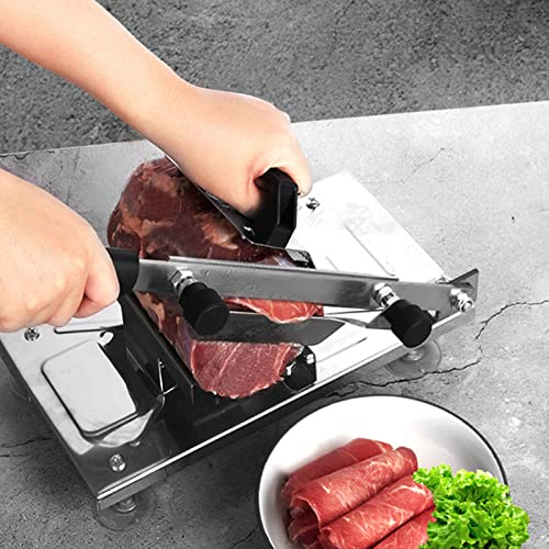 Fleischschneider für den privaten oder gewerblichen Gebrauch, Fleischschneider, Deli-Käse-Lebensmittelschneider, professioneller manueller Allesschneider mit Edelstahlklinge, einst