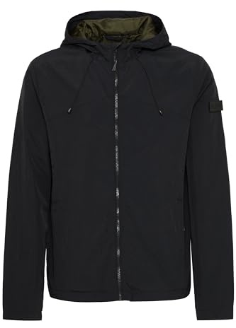 Blend BHJacket Herren Übergangsjacke Kurzjacke Jacke glattes Futter Kapuze 100% Nylon regular fit, Größe:M, Farbe:Black (194007)