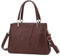 KouLi Buir Hobo Taschen für Damen, groß, PU-Leder, Geldbörsen und Handtaschen, Schultertaschen, Crossbody-Tasche, Tragegriff oben, rotviolett