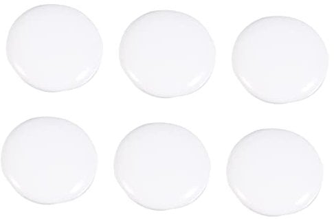 Veemoon 6pcs Round Cabinet Door Handle Bedroom Door Knob Bedroom Door Handle Black Handles for Doors Cabinet Knobs Round Head Knobs White Cupboard Aluminum Alloy Handle Cabinet Door