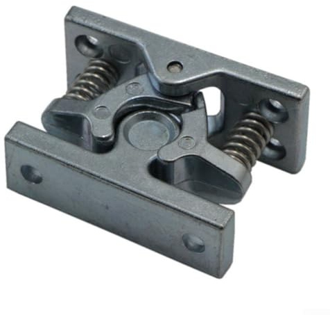 1Pcs Spring Loaded Door Easy Lock Stop Catch Release Clamp Double Roller Catch
