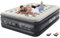 OlarHike Inflatable Mattress, Air Bed with Built-in Electric Pump, King Size Blow Up Self Inflating Guest Airbed with Flocked Surface for Camping or Home Use, 203cm L x 152cm W x 46cm H(Black)