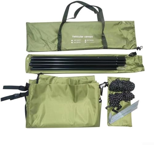 Toldo para furgonetas cámper, toldo lateral para coche, tienda de campaña para techo, toldo impermeable, tamaño de 300 x 150 cm, para sombra instantánea y refugio (1)