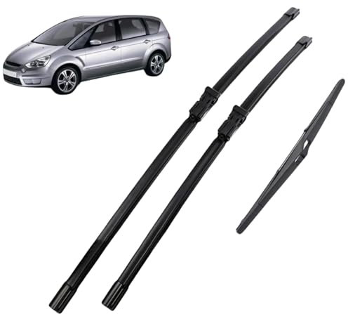 Scheibenwischer vorne und hinten, Wischerblatt-Set, für Ford S-Max Smax 2009-2015