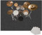 Tappeto per Batteria Tappetino per Batteria Drum Tappeto Insonorizzato per Batterie Elettroniche Rullante Acustica Snare Drum Strumenti Musicali Coperta Antiscivolo 120 x 80 cm Tappeti per Batteria